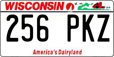 WI license plate 256PKZ