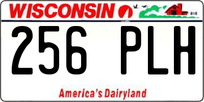 WI license plate 256PLH