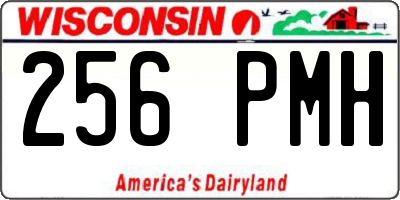 WI license plate 256PMH