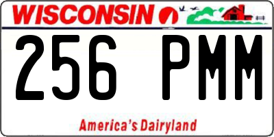 WI license plate 256PMM
