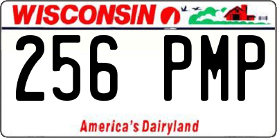 WI license plate 256PMP