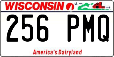 WI license plate 256PMQ