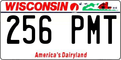 WI license plate 256PMT