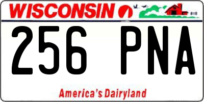 WI license plate 256PNA