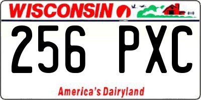 WI license plate 256PXC