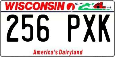 WI license plate 256PXK