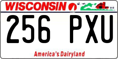WI license plate 256PXU