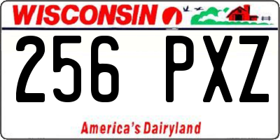WI license plate 256PXZ