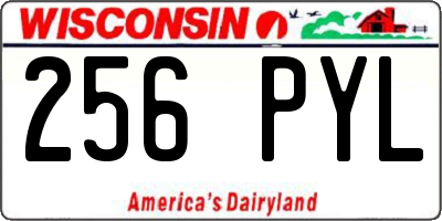 WI license plate 256PYL