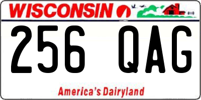 WI license plate 256QAG