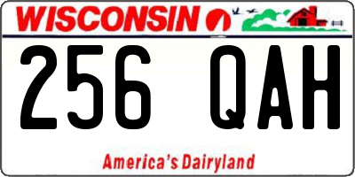 WI license plate 256QAH