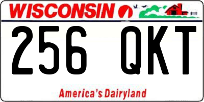 WI license plate 256QKT
