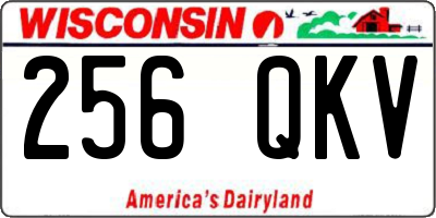 WI license plate 256QKV