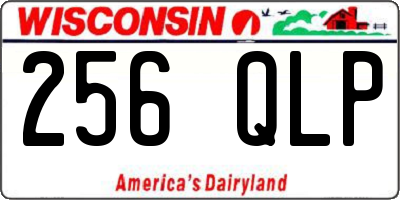 WI license plate 256QLP