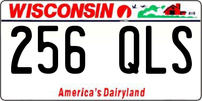 WI license plate 256QLS