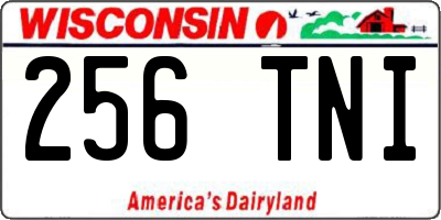 WI license plate 256TNI