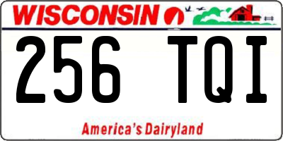 WI license plate 256TQI