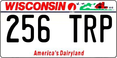 WI license plate 256TRP