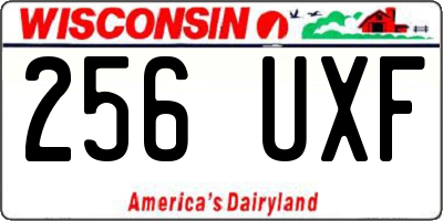 WI license plate 256UXF