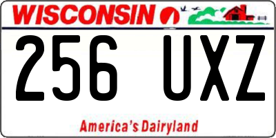 WI license plate 256UXZ