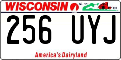 WI license plate 256UYJ