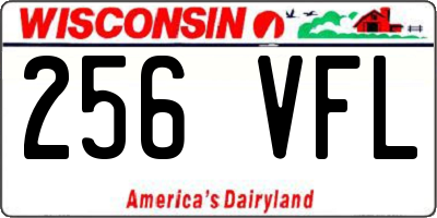 WI license plate 256VFL