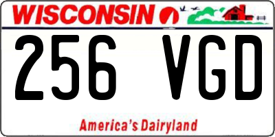 WI license plate 256VGD