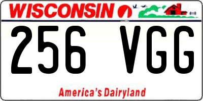 WI license plate 256VGG
