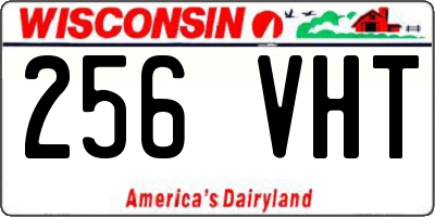 WI license plate 256VHT