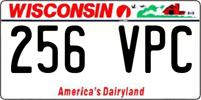 WI license plate 256VPC