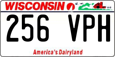 WI license plate 256VPH
