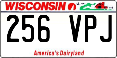 WI license plate 256VPJ