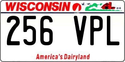 WI license plate 256VPL