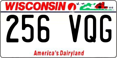 WI license plate 256VQG
