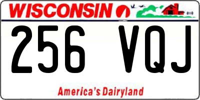 WI license plate 256VQJ