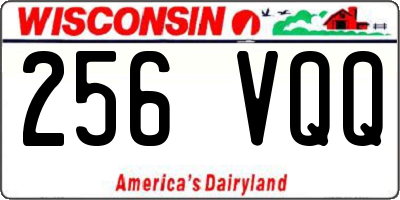 WI license plate 256VQQ