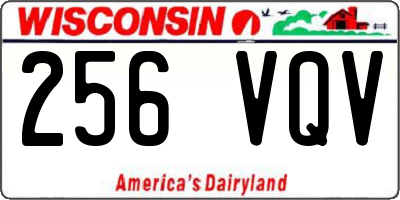 WI license plate 256VQV