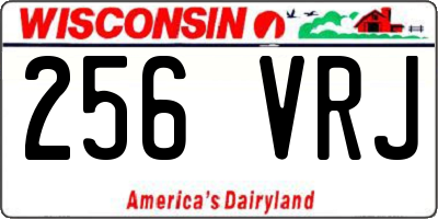 WI license plate 256VRJ