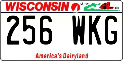 WI license plate 256WKG