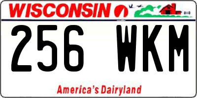 WI license plate 256WKM