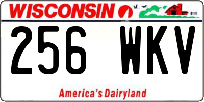WI license plate 256WKV