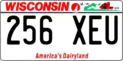 WI license plate 256XEU