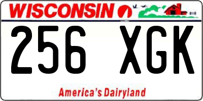 WI license plate 256XGK