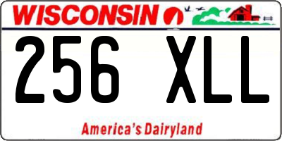 WI license plate 256XLL