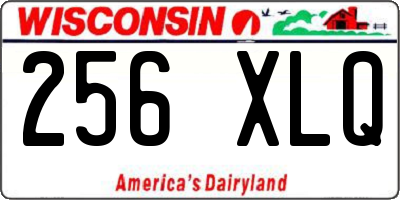 WI license plate 256XLQ
