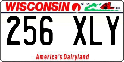 WI license plate 256XLY