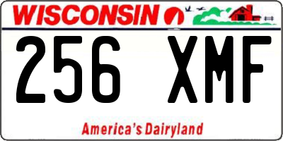 WI license plate 256XMF