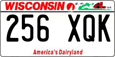WI license plate 256XQK