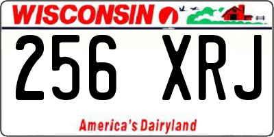 WI license plate 256XRJ