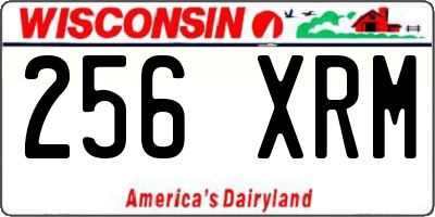WI license plate 256XRM